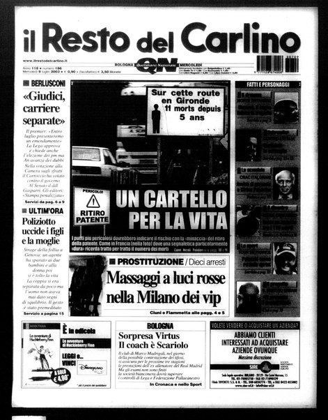 Il Resto del Carlino : giornale dell'Emilia